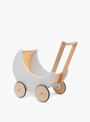 Imagen 2 del producto Coche para Muñecas Infantil de madera Samanta Gris claro