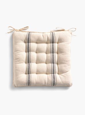 Cojín de Silla Bari Gris Oscuro 40x40x4