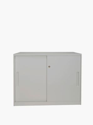 Gabinete Oficina Medio Metálico Con puertas Gris Claro