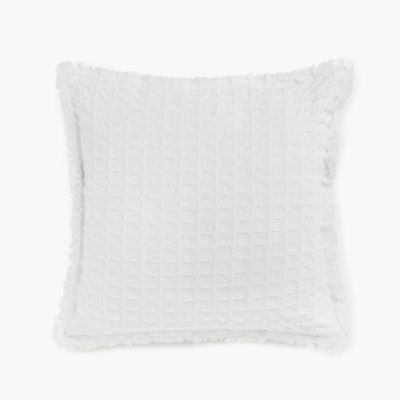 Imagen 2 del producto Funda Cojin Algodon Panal 60x60 Blanco