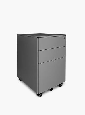 Imagen 2 del producto Cajonera Metálica Móvil 39x50x60 cm Gris Claro