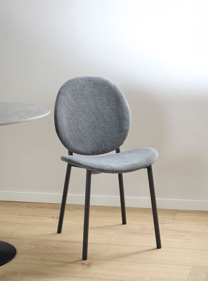 Imagen 2 del producto Silla Tapiz Cliff Gris Oscuro