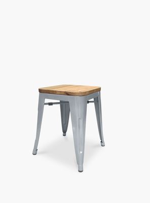 Imagen 2 del producto Piso Tolix Asiento Madera Plata