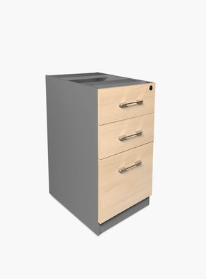 Imagen 2 del producto Cajonera Melamina Pedestal Natura/Gris