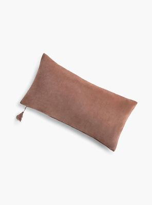 Funda Cojín Velur 30x60 Café