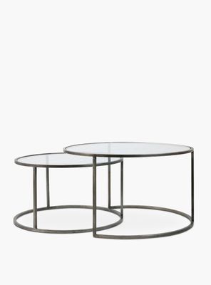 Mesas Anidadas Duarte Plateado