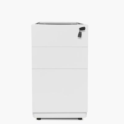 Cajonera Metálica Pedestal Blanco