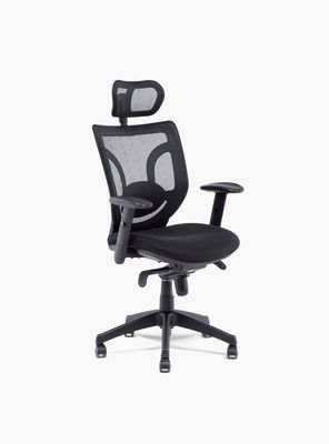 Imagen 2 del producto Silla Oficina Black Base Nylon c/cabecero Negro