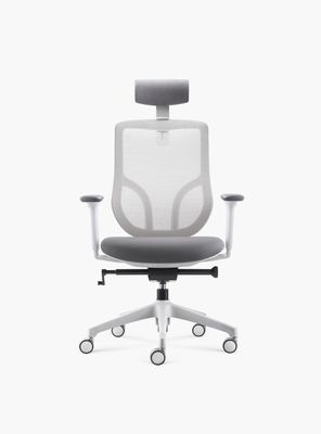 Silla Oficina Chic con cabecero Gris claro