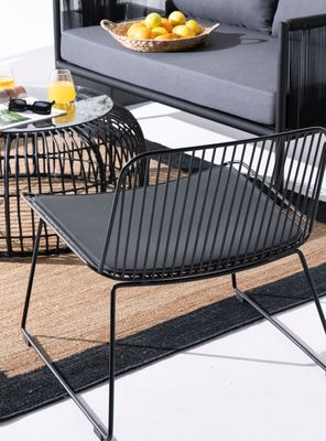 Imagen 2 del producto Silla metalica Isabella W Negro