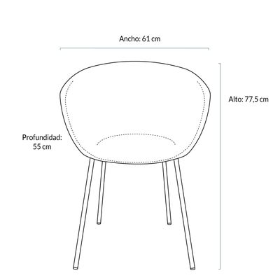 Imagen 2 del producto Silla Gaudí Polipropileno (Réplica)