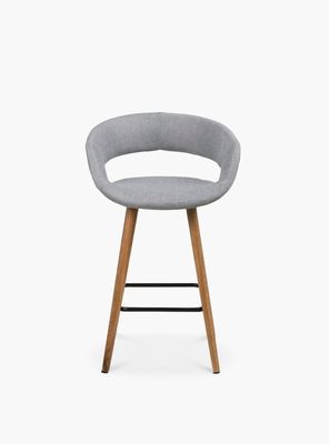 Taburete Medio 66 Tapiz Grace Gris