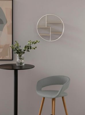 Imagen 2 del producto Taburete Medio 66 Tapiz Grace Gris