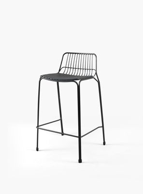 Taburete Medio Metal Isabella Negro