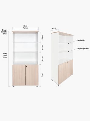 Imagen 2 del producto Gabinete Alto con Librero