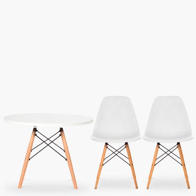 Imagen 2 del producto Pack Kids 1 Mesa 2 Sillas DSW Blanco
