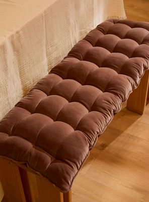 Imagen 2 del producto Cojín de Banqueta Velur 120x40x4 Café