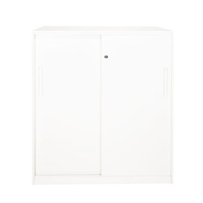 Gabinete Oficina Alto Metálico Con puertas Negro