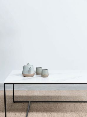 Imagen 2 del producto Mesa de Centro Alonza Tipo Mármol 90 Blanco