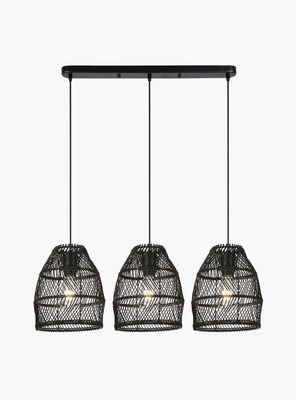 Lámpara de Colgar Sarah x3 Negro