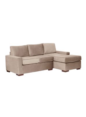 Imagen 2 del producto SECCIONAL DER LIVORNO TELA VELVET BEIGE