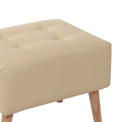 Imagen 2 del producto Pouf Niza Pu Beige