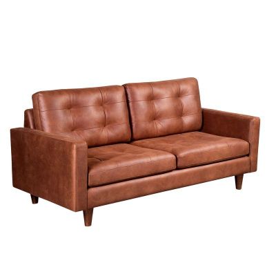 Imagen 2 del producto SOFA NAPOLES 3C CUERO KENTUCKY TABACO