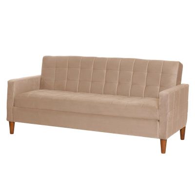 Imagen 2 del producto FUTON GENOVA TELA VELVET BEIGE