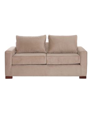 SOFA LIVORNO 2C TELA VELVET BEIGE