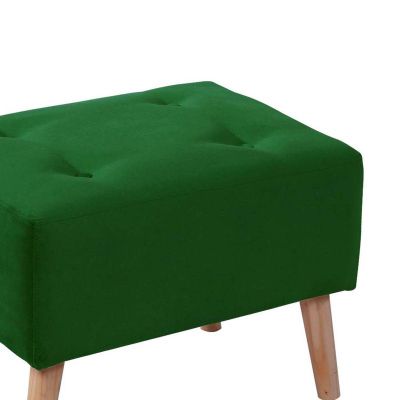 Imagen 2 del producto Pouf Niza Tela Velvet Verde