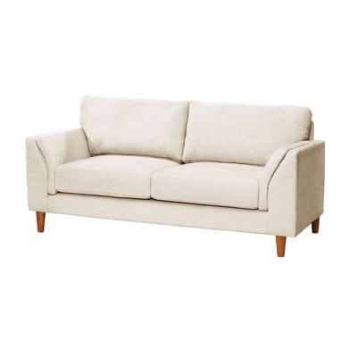 Imagen 2 del producto Sofá Milan 2C Lino Blanco Con Asiento de Resortes Pocket