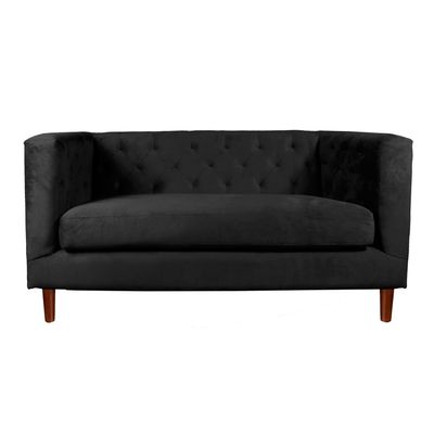 SOFA BRESCIA 2C TELA VELVET VIVIAN NEGRO