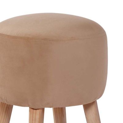 Imagen 2 del producto Pouf Nantes Tela Velvet Beige