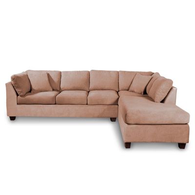 Imagen 2 del producto SECCIONAL PADUA DER TELA VELVET BEIGE