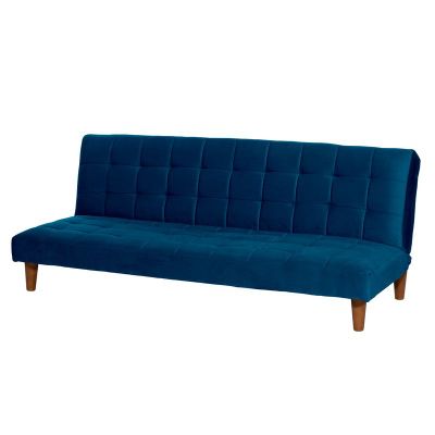Imagen 2 del producto FUTON TURIN  TELA VELVET AZUL PETROLEO