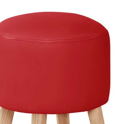 Imagen 2 del producto Pouf Nantes Pu Rojo
