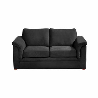 SOFA ANCONA 2C TELA  VELVET  NEGRO