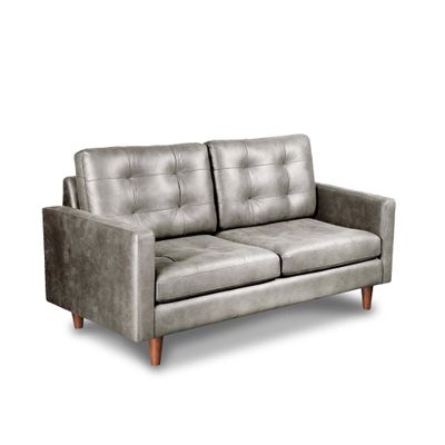 Imagen 2 del producto SOFA NAPOLES 2C CUERO KENTUCKY GRIS
