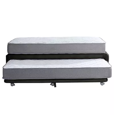 CAMA NIDO ZEN BEST CUERO NEGRO 1 1/2 PZA