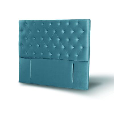 Imagen 2 del producto RESPALDO FLORENCIA TELA TURQUESA KING