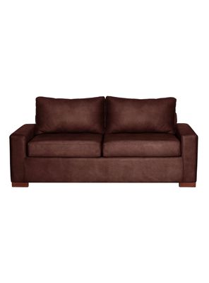 SOFA LIVORNO 3C CUERO KENTUCKY CAFÉ MORO