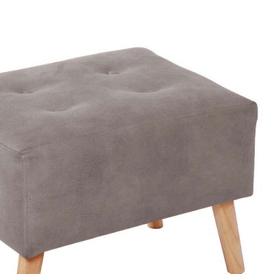 Imagen 2 del producto Pouf Niza  Cuero Kentucky Gris