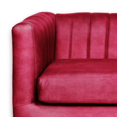Imagen 2 del producto SOFA BRESCIA 3C CUERO KENTUCKY ROJO