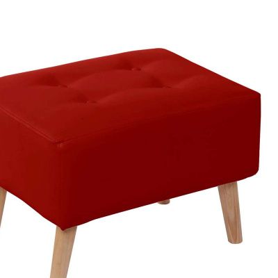 Imagen 2 del producto Pouf Niza Pu Rojo