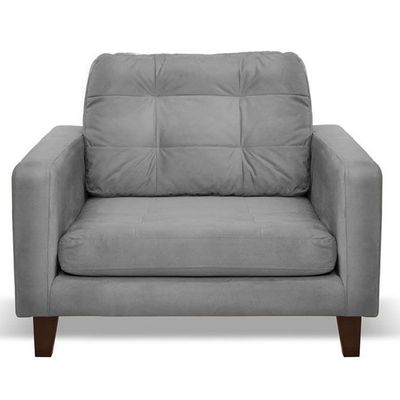 Sofa Napoles 1C Tela  Velvet  Gris