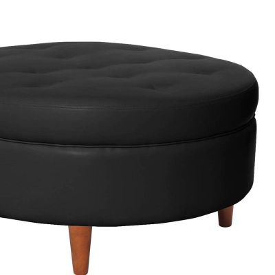 Imagen 2 del producto Pouf Paris Pu Negro
