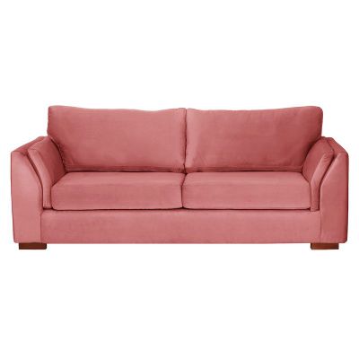 Imagen 2 del producto Sofá Cama Milan 2PL Tela Velvet Palo Rosa Con Asiento de Resortes Pocket
