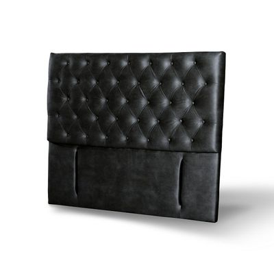 Imagen 2 del producto RESPALDO FLORENCIA CUERO NEGRO KING