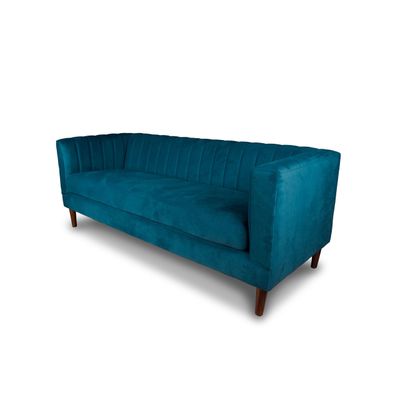 Imagen 2 del producto SOFA SORRENTO 3C TELA VELVET VIVIAN AZUL