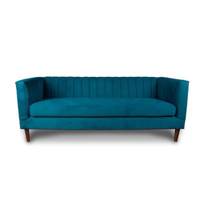 SOFA SORRENTO 3C TELA VELVET VIVIAN AZUL